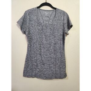 Reebok Gray‎ Womens Athletic Short Sleeve Tee Size Small